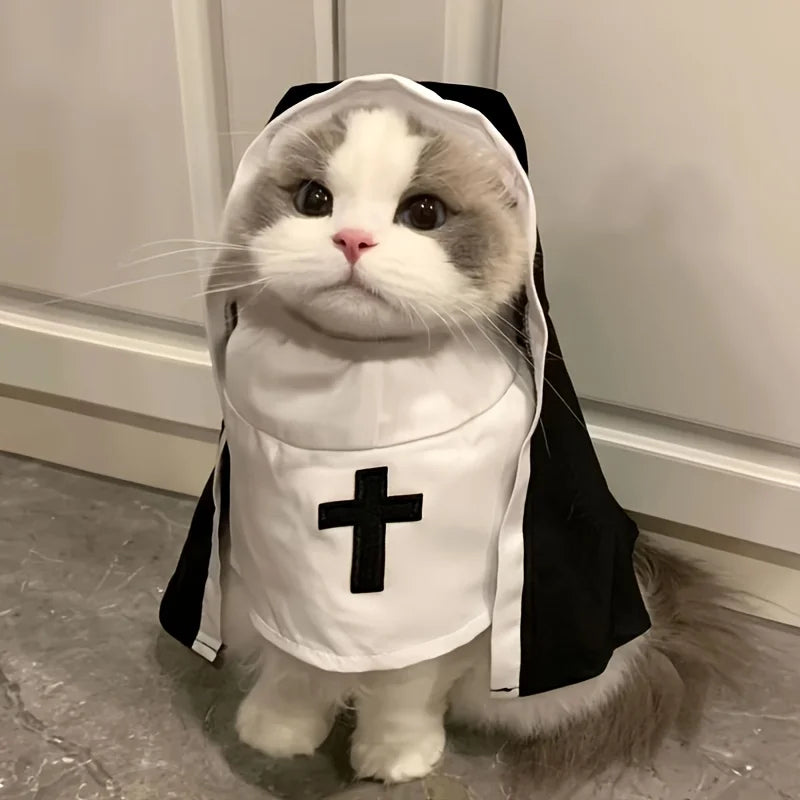costume da suora per cani e gatti