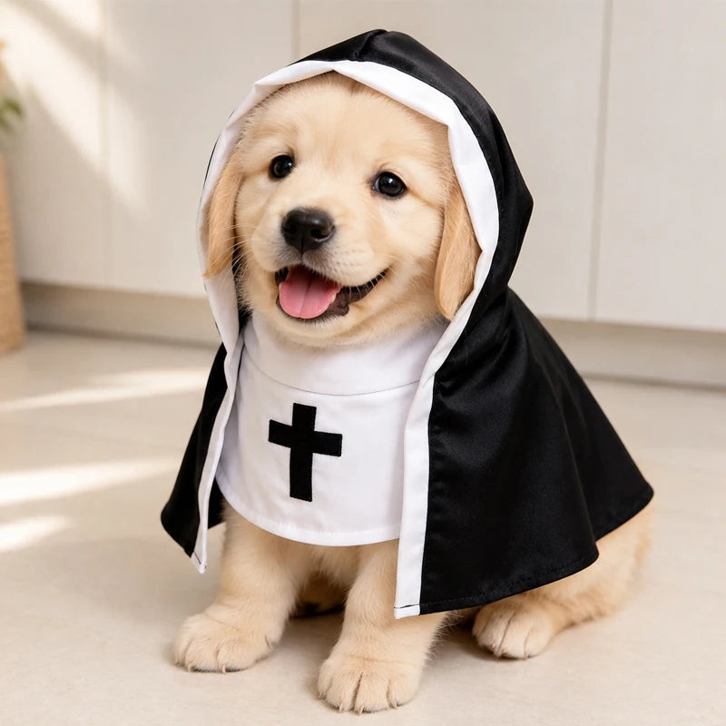 costume da suora per cani e gatti
